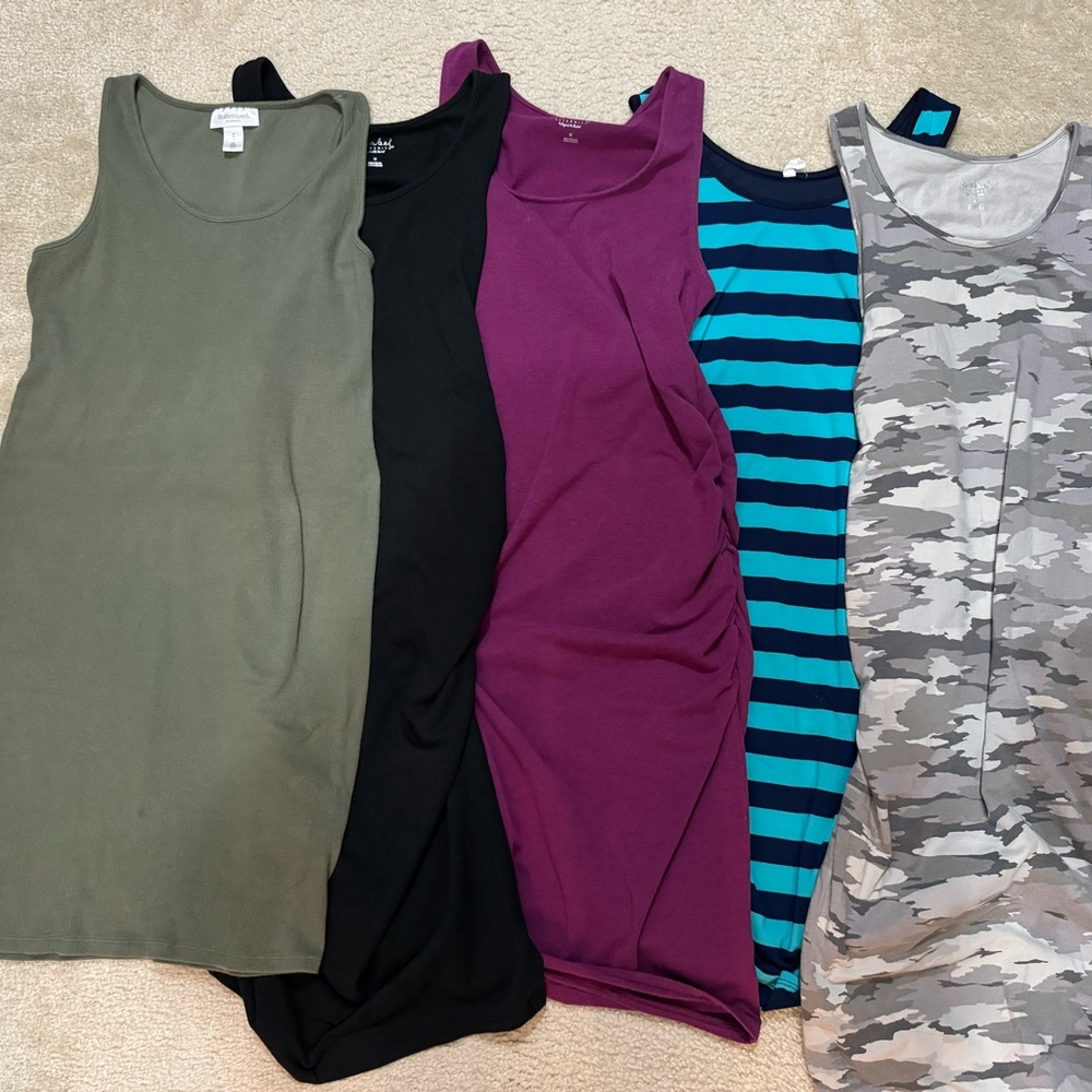 Fitted Maternity Dresses (Isabel and Motherhood) (sold as set)